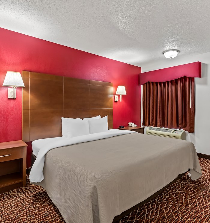 King Bed Guest Room at Marietta Hotel King Bed Guest Room at Marietta Hotel